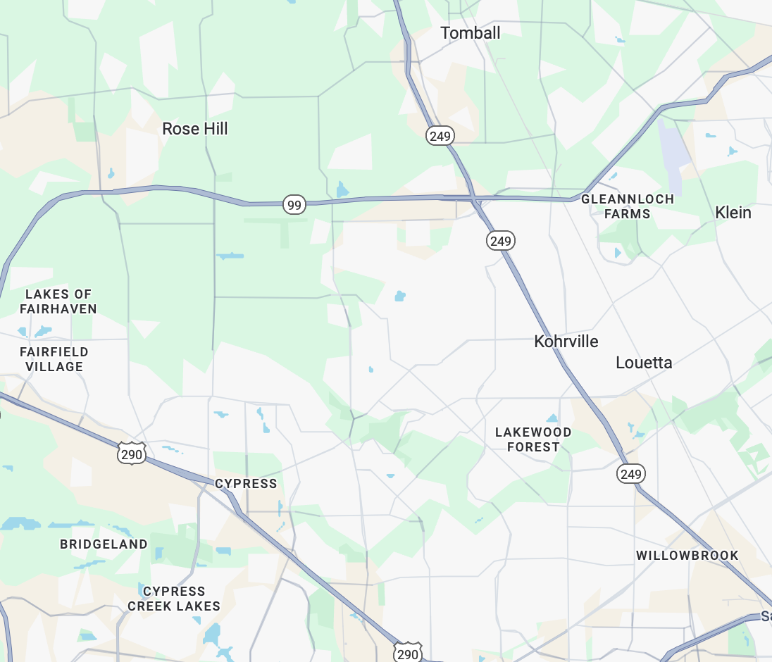 Dispatch coverage map for North-West Houston (NW Houston)